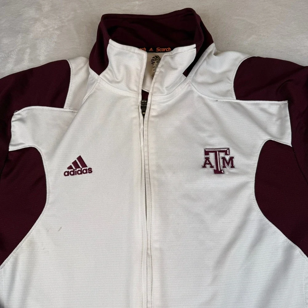 Adidas Texas A&M Aggies Climalite Full‎ Zip Track Jacket XL